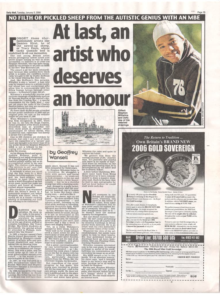 At Last An Artist Who Deserves An Honour