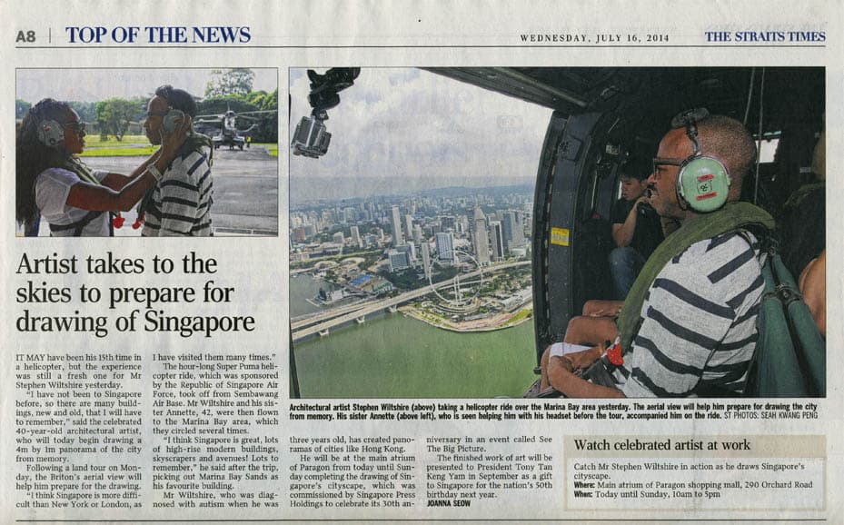Artist Takes To Skies